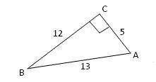 Find the secant of angle B.  1. 12/5 2. 12/13 3. 13/12 4. 5/12