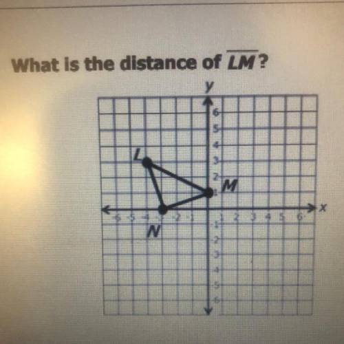 What is the distance of LM?