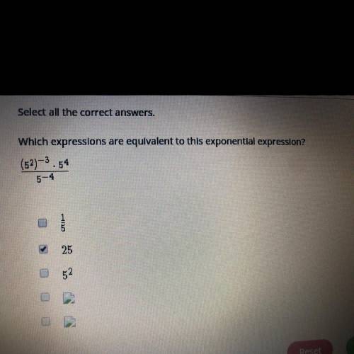 Which expressions are equivalent to this exponential expression