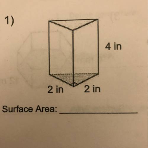 Find the surface area of figure. Round answer to nearest hundredth if necessary. Thank you!!