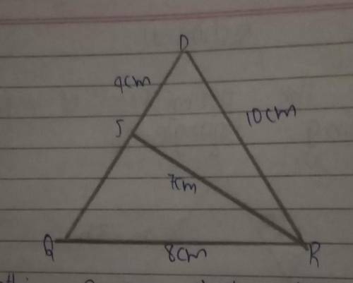 Sumathi says that the area of a triangle PQR is, A=1/2×8×7 CM. rajini says that it is A=1/2×9×7 cm.