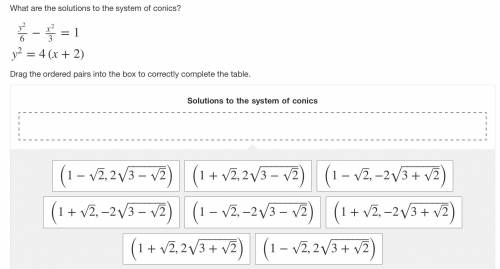 PLSSS HELPPP!!! Solve Systems of Conics.