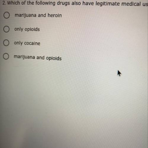 Which of the following drugs also have legitimate medical uses?