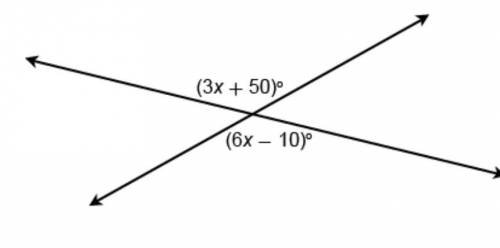 What is the value of x? Enter your answer in the box. I need help please! There's an image attached.