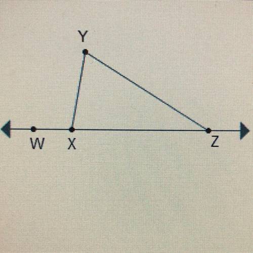 Which statement regarding the diagram is true? mZWXY = m ZYXZ mZWXY < m_YZX mZWXY + m ZYXZ = 180°