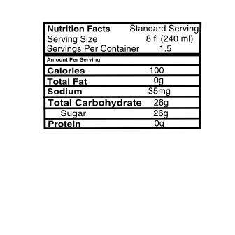 The Nutrition Facts label from a 12 oz can of soft drink is shown below. Note that a serving of the