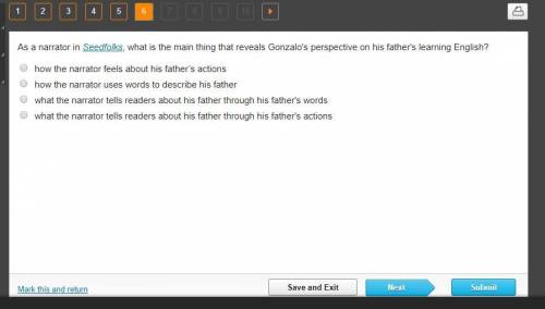 As a narrator in Seedfolks, what is the main thing that reveals Gonzalo's perspective on his father'