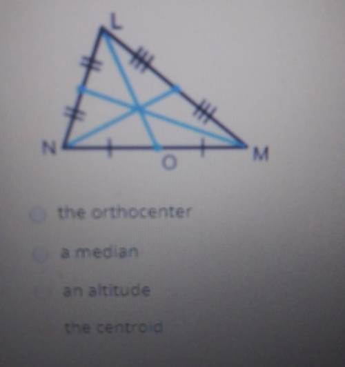 What is segment LO to Triangle LMN?