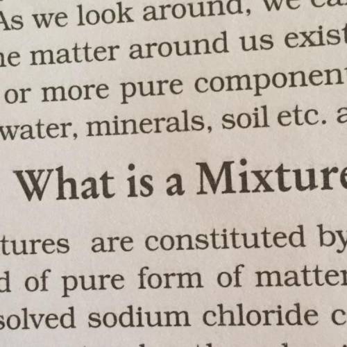 What is a mixture,what is a solution