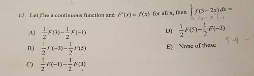 Definite integrals problemI need help with the steps to solving this problem, the correct answer is