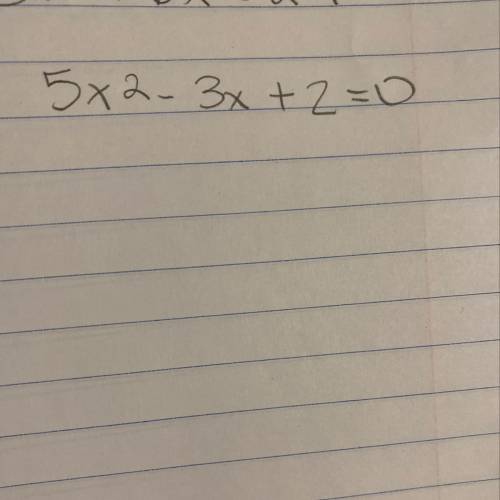 How do you solve using the quadratic formula