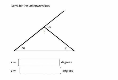 Solve for unknown values.