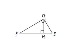 Write a similarity statement relating the three triangles in the diagram