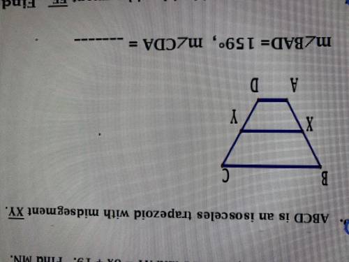 What is mCDA in this isosceles trapezoid. Pls help me out