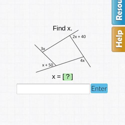 Someone please help explain how to find x.