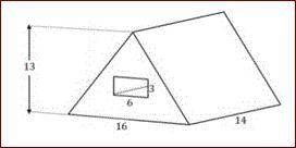 1000 POINTS AND BRIANLEST A triangular prism has a rectangular prism cut out of it from one base to