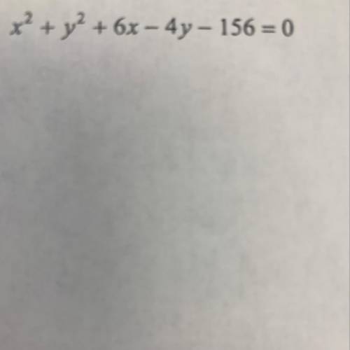 Identify the conic and write the standard form of the equation