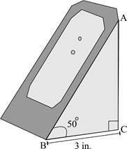 The picture below shows a right-triangle-shaped charging stand for a gaming system: The side face of