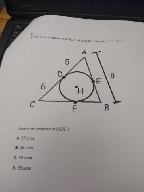 What is the perimeter of triangle ABC?