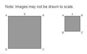 Square A′B′C′D′ is a dilation of square ABCD. What is the scale factor?