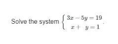 PLEASE ANSWERRRRRRRRRR A. (-4, 5) B. (8, 1) C. (3, -2) D. No solution E. Infinite number of solution