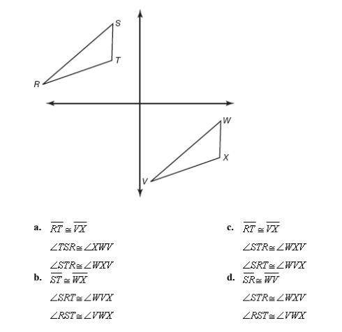 Which set of congruence statements show that by the ASA Congruence Theorem?