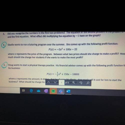 I need help on question 4&5 if someone could explain :)