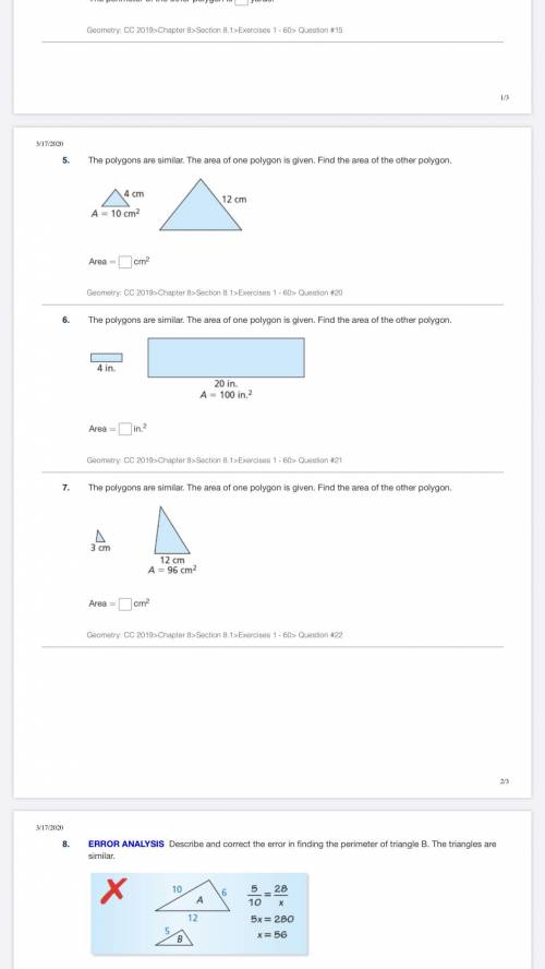 Perimeters & Areas of Similar Polygons. The worksheet is in the following attachments.