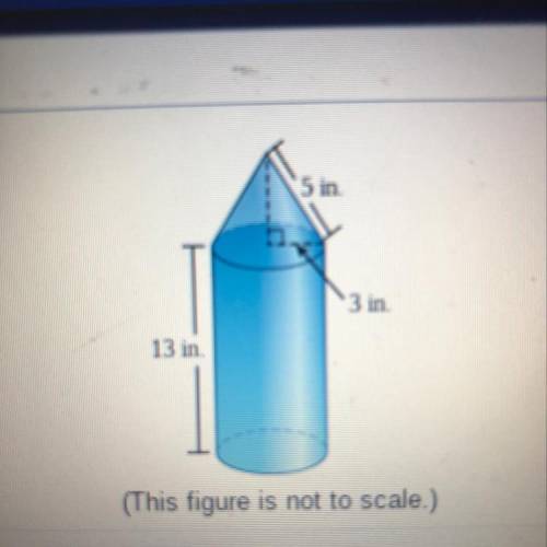 The surface area of the solid is about ___ in squared