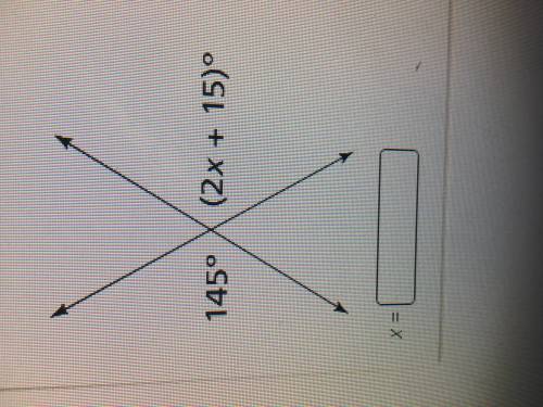 What is the value of x in the figure ?