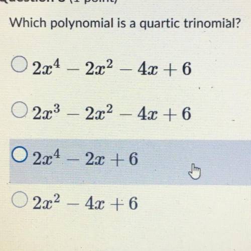 Which polynomial is a quadratic trinomial?