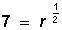 Solve for the following equation.