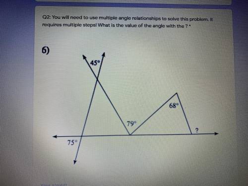 What’s the value of the missing angle?