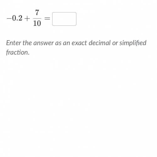Enter the answer as an exact decimal or simplify