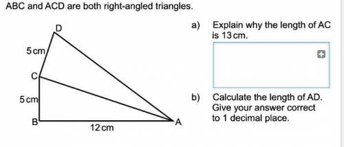 ABC and ACD are both right angled triangles