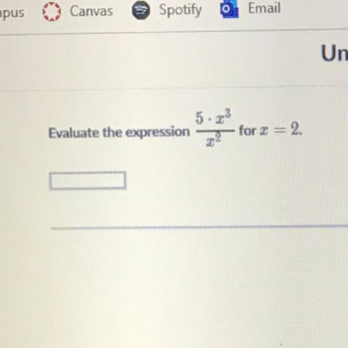 Evaluate the expression 5*2^3/2^2