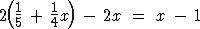 Which equations have one solution?