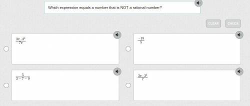 Which expression equals a number that is NOT a rational number?