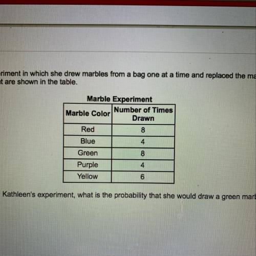 What is the probability she would draw a green marble and then a red marble ?