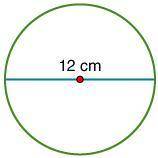 What is the circumference of the circle? (use 3.14 for ) 18.84.98 cm 36 cm 37.68 cm 37.7 cm
