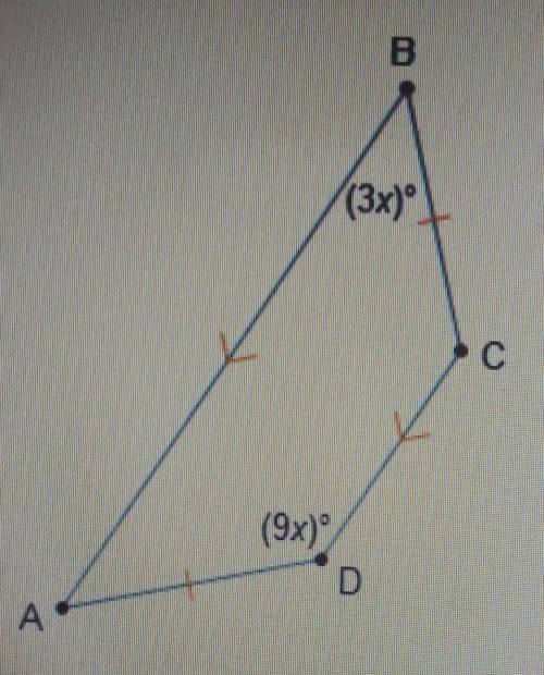 What is the value of x in trapezoid ABCD?x=15x=20x=45x=60