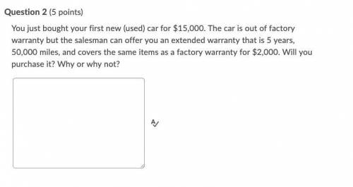 Please help me answer this personal finance question it's really important