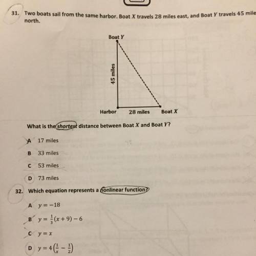 Please Help with 31 and 32. I am really confused. Will Select Brainliest Answer.