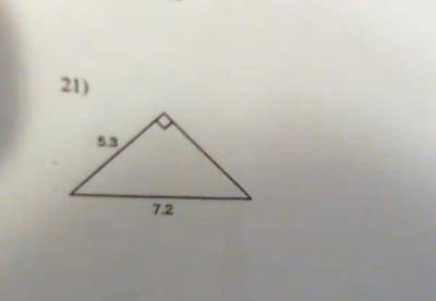 *PLEASE HELP* The Pythagorean Theorem- FIND EACH MISSING LENGTH TO THE NEAREST TENTH. (the numbers a