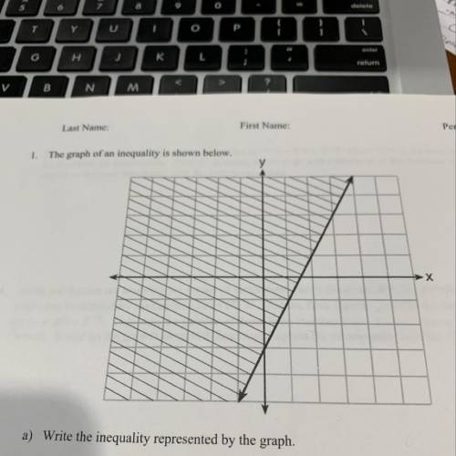 HELP WITH THE FIRST QUESTION WHAT IS THE INEQUALITY