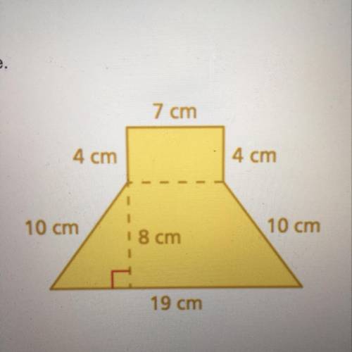 Find the area of this figure