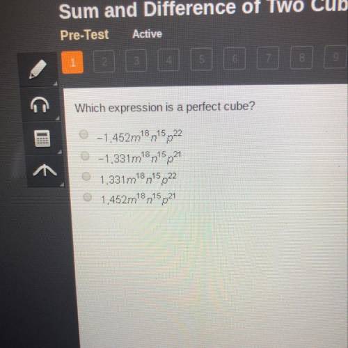 Which expression is a perfect cube?