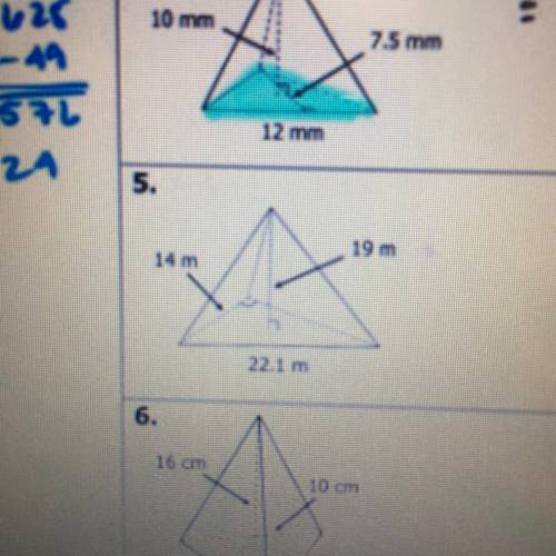 OPEN ENDED QUESTION What is the volume for the triangular prism in #5? Round to one decimal place on