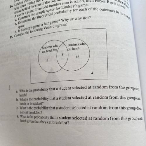 Need help on question 15