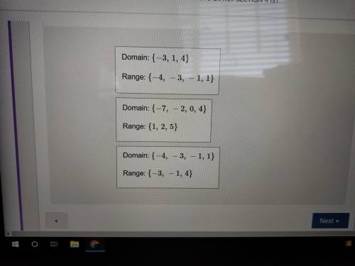 What is the domain and range of each relation?